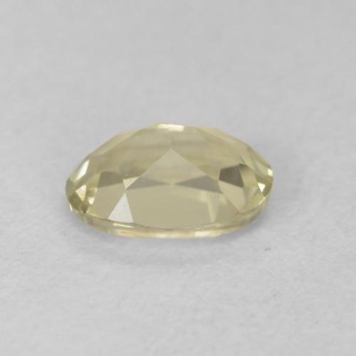 Diaspore Couleur Changeant Jaune moelleux naturelle ovale, 0.46 ct, VVS-VS