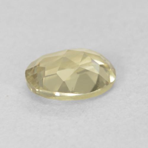 Diaspore Couleur Changeant Jaune clair naturelle ovale, 0.38 ct, VVS-VS