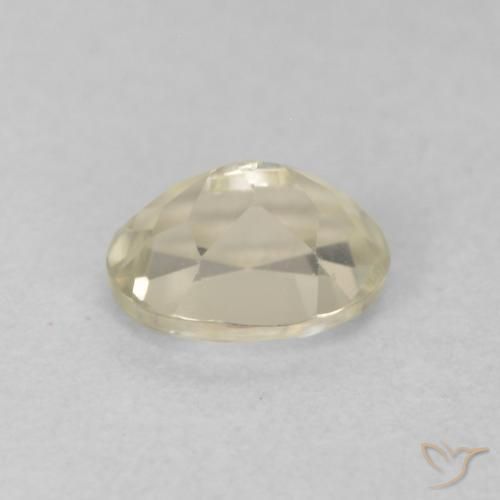 Diaspore Couleur Changeant Jaune moelleux naturelle ovale, 0.53 ct, VVS-VS