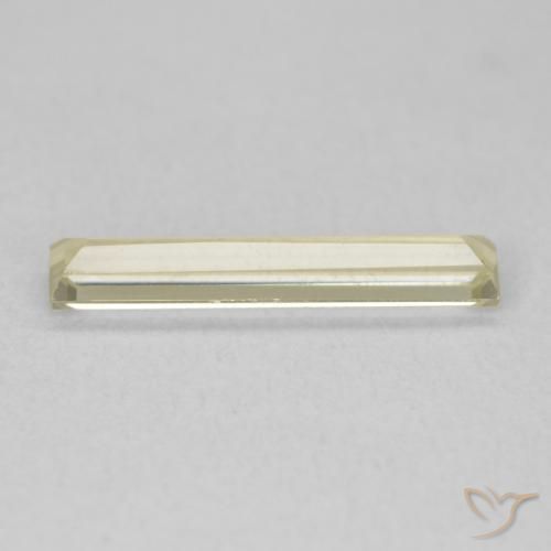 Diaspore Couleur Changeant Jaune moelleux naturelle Baquette, 0.84 ct, VVS-VS