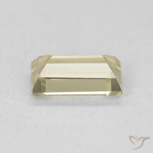 Diaspore Couleur Changeant Jaune clair naturelle Baquette, 0.86 ct, VVS-VS