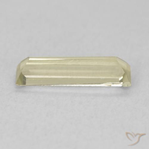Diaspore Couleur Changeant Jaune clair naturelle Baquette, 0.58 ct, VVS-VS