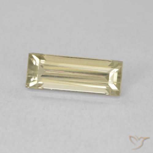 Diaspore Couleur Changeant Jaune clair naturelle Baquette, 1.01 ct, VVS-VS