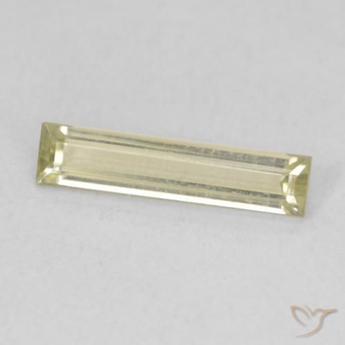 Diaspore Couleur Changeant Jaune clair naturelle Baquette, 0.79 ct, VVS-VS