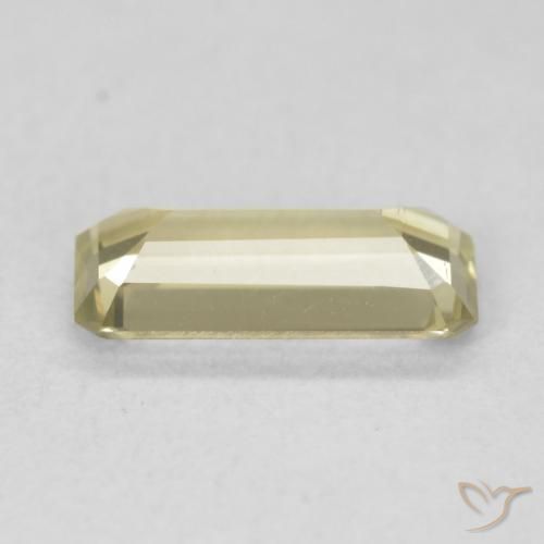 Diaspore Couleur Changeant Jaune clair naturelle Octogone / coupe Émeraude, 0.90 ct, VS