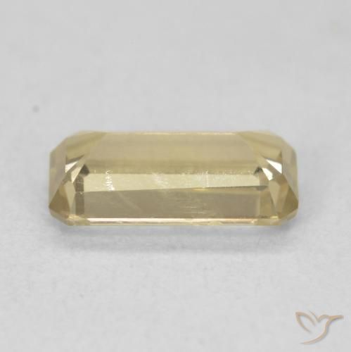 Diaspore Couleur Changeant Jaune clair naturelle Octogone / coupe Émeraude, 1.23 ct, VS-SI