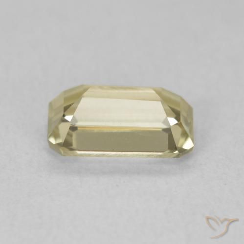 Diaspore Couleur Changeant Jaune clair naturelle Octogone / coupe Émeraude, 1.10 ct, VVS-VS