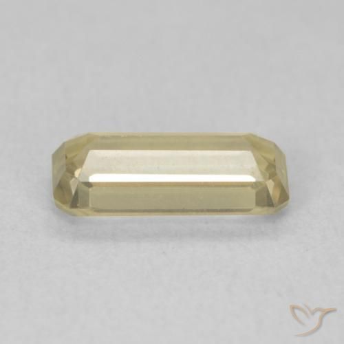 Diaspore Couleur Changeant Jaune moelleux naturelle Octogone / coupe Émeraude, 1.08 ct, VVS-VS