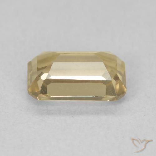 Diaspore Couleur Changeant Jaune doré naturelle Octogone / coupe Émeraude, 1.14 ct, VVS-VS