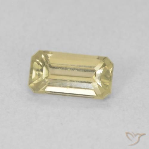 Diaspore Couleur Changeant Jaune clair naturelle Octogone / coupe Émeraude, 0.45 ct, VVS-VS