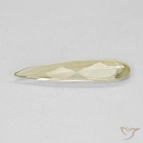 Diaspore Couleur Changeant Jaune clair naturelle En forme de poire, 0.70 ct, VVS-VS