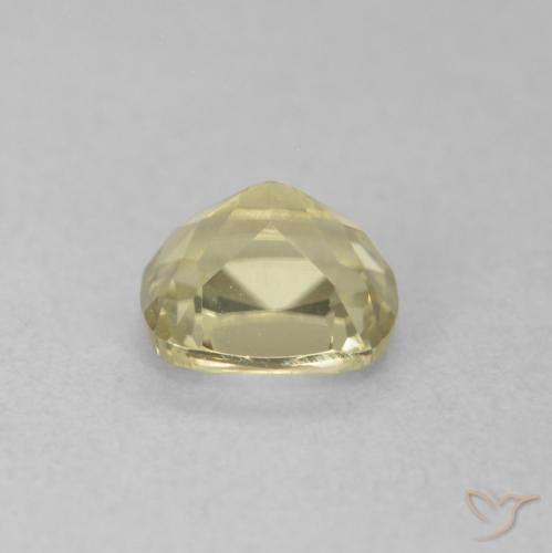 Diaspore Couleur Changeant Jaune clair naturelle Coussin, 0.68 ct, VVS-VS