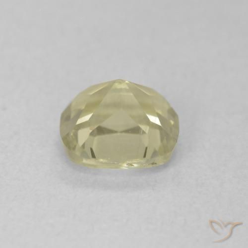Diaspore Couleur Changeant Jaune clair naturelle Coussin, 0.76 ct, VVS-VS