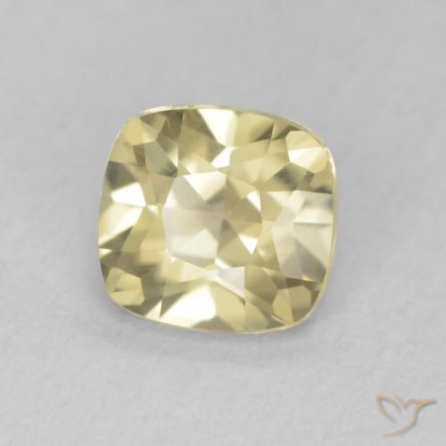 Diaspore Couleur Changeant Jaune moelleux naturelle Coussin, 0.98 ct, VVS-VS