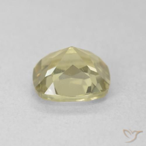 Diaspore Couleur Changeant Jaune moelleux naturelle Coussin, 0.98 ct, VVS-VS