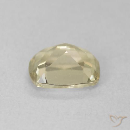 Diaspore Couleur Changeant Beige jaune naturelle Coussin, 0.86 ct, VVS-VS