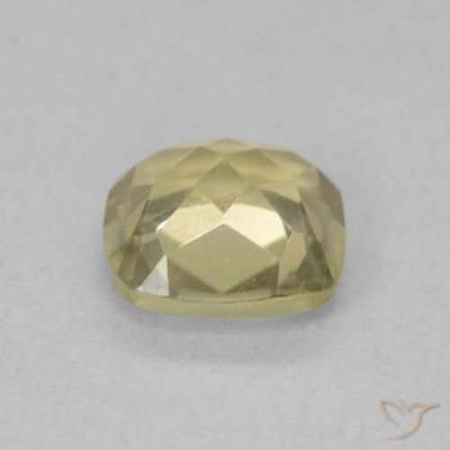Diaspore Couleur Changeant Jaune clair naturelle Coussin, 1.06 ct, VVS-VS