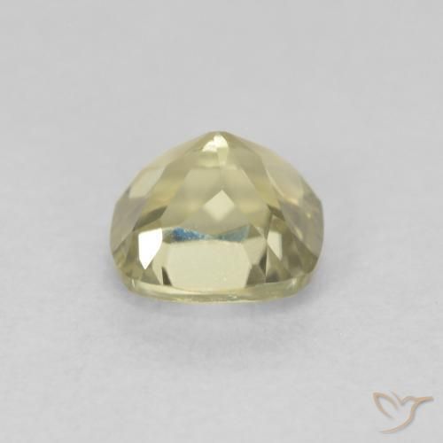 Diaspore Couleur Changeant Jaune clair naturelle Coussin, 0.93 ct, VVS-VS