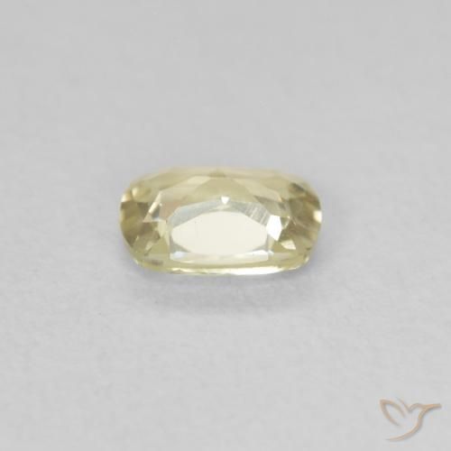 Diaspore Couleur Changeant Jaune clair naturelle Coussin, 0.41 ct, VVS-VS