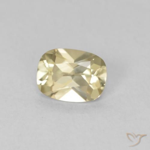 Diaspore Couleur Changeant Jaune clair naturelle Coussin, 0.48 ct, VVS-VS