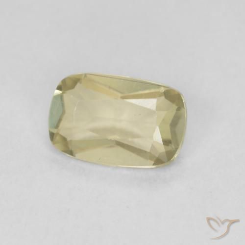 Diaspore Couleur Changeant Jaune clair naturelle Coussin, 0.59 ct, VVS-VS