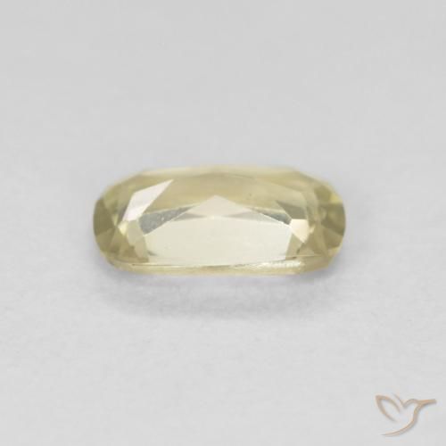Diaspore Couleur Changeant Jaune clair naturelle Coussin, 0.59 ct, VVS-VS
