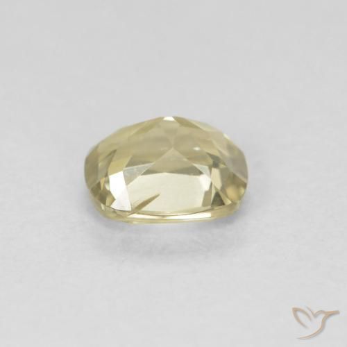 Diaspore Couleur Changeant Jaune clair naturelle Coussin, 0.69 ct, VVS-VS