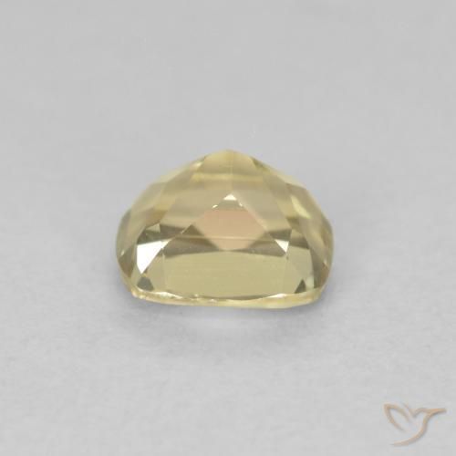 Diaspore Couleur Changeant Jaune très clair naturelle Coussin, 0.71 ct, VVS-VS