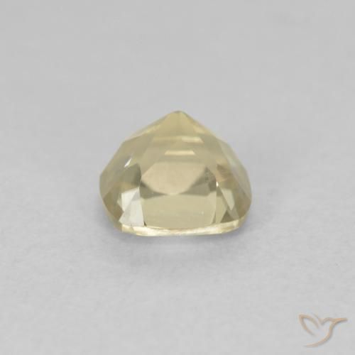 Diaspore Couleur Changeant Jaune très clair naturelle Coussin, 0.64 ct, VVS-VS