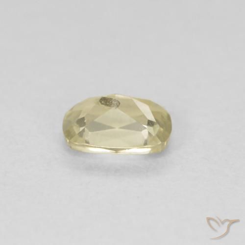 Diaspore Couleur Changeant Jaune clair naturelle Coussin, 0.45 ct, VVS-VS