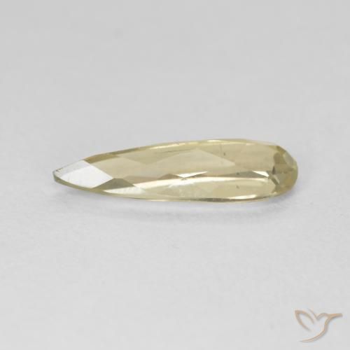 Diaspore Couleur Changeant Jaune moyen naturelle En forme de poire, 1.22 ct, VVS-VS