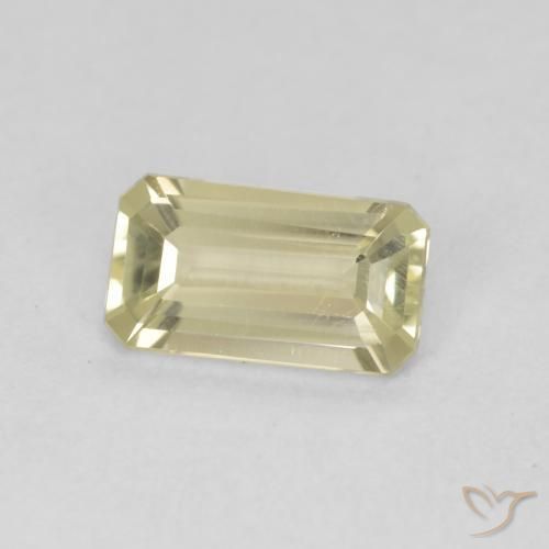 Diaspore Couleur Changeant Vert jaunâtre naturelle Octogone / coupe Émeraude, 0.74 ct, VS