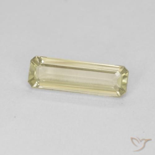 Diaspore Couleur Changeant Jaune clair naturelle Octogone / coupe Émeraude, 1.33 ct, VVS-VS