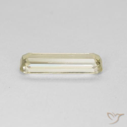 Diaspore Couleur Changeant Jaune clair naturelle Octogone / coupe Émeraude, 1.33 ct, VVS-VS