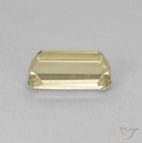 Diaspore Couleur Changeant Jaune clair naturelle Octogone / coupe Émeraude, 1.06 ct, VVS-VS