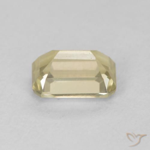Diaspore Couleur Changeant Jaune moelleux naturelle Octogone / coupe Émeraude, 0.86 ct, VVS-VS