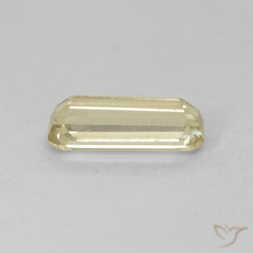 Diaspore Couleur Changeant Jaune moelleux naturelle Octogone / coupe Émeraude, 1.12 ct, VVS-VS