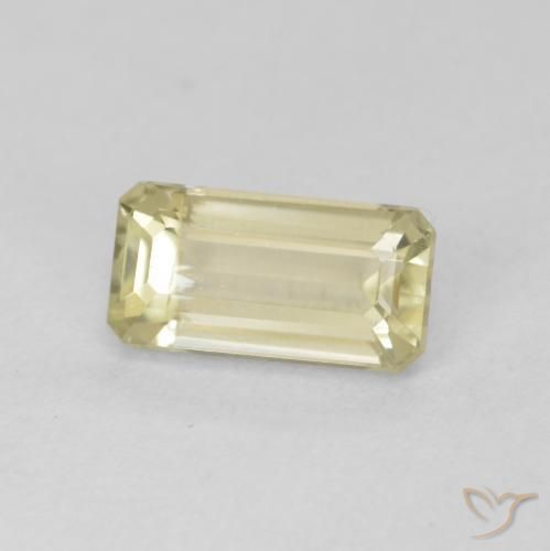 Diaspore Couleur Changeant Jaune moelleux naturelle Octogone / coupe Émeraude, 1.34 ct, VVS-VS