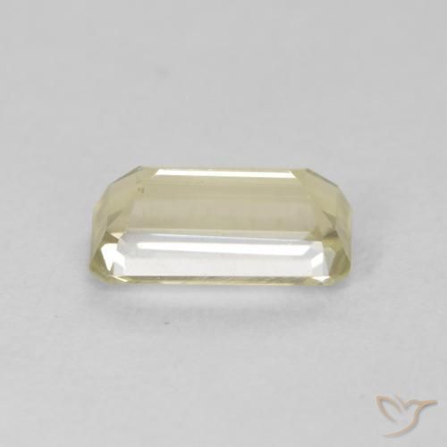 Diaspore Couleur Changeant Jaune moelleux naturelle Octogone / coupe Émeraude, 1.34 ct, VVS-VS