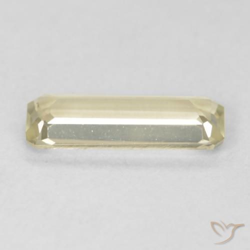 Diaspore Couleur Changeant Jaune clair naturelle Octogone / coupe Émeraude, 0.91 ct, VVS