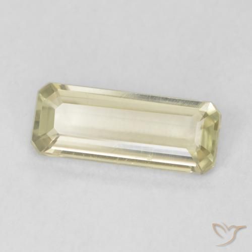 Diaspore Couleur Changeant Jaune clair naturelle Octogone / coupe Émeraude, 0.80 ct, VVS