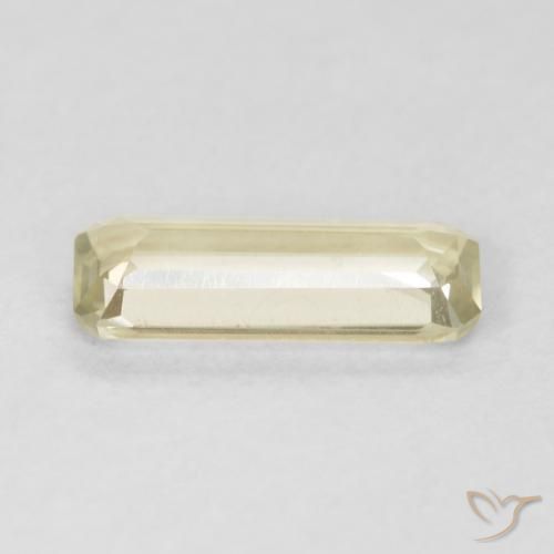 Diaspore Couleur Changeant Jaune clair naturelle Octogone / coupe Émeraude, 0.80 ct, VVS