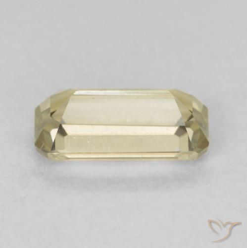 Diaspore Couleur Changeant Jaune moelleux naturelle Octogone / coupe Émeraude, 0.55 ct, VVS
