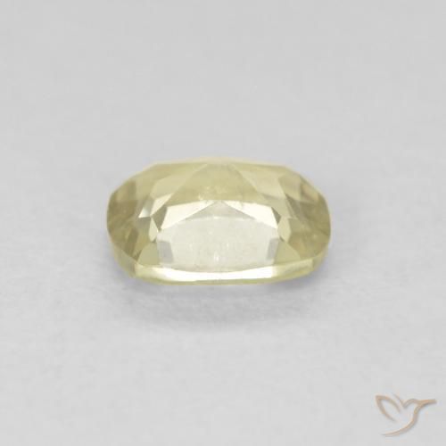 Diaspore Couleur Changeant Jaune moelleux naturelle Coussin, 0.49 ct, VS