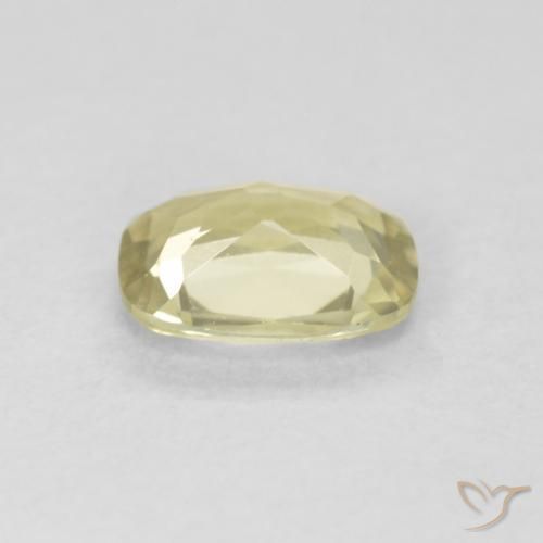 Diaspore Couleur Changeant Jaune clair naturelle Coussin, 0.77 ct, VS