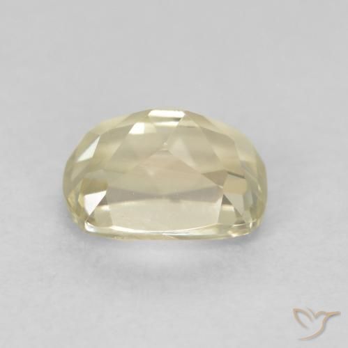 Diaspore Couleur Changeant Jaune clair naturelle Coussin, 0.93 ct, VS