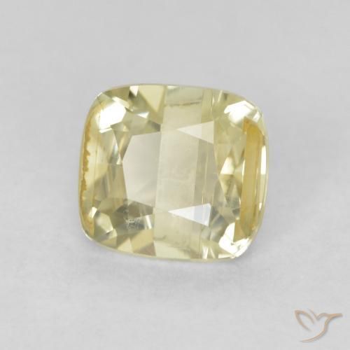 Diaspore Couleur Changeant Jaune clair naturelle Coussin, 0.76 ct, VS-SI