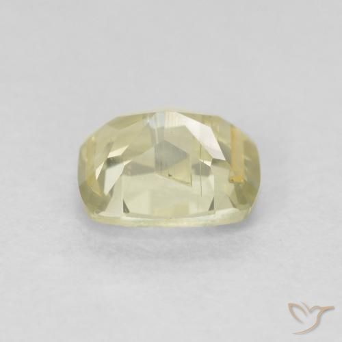 Diaspore Couleur Changeant Jaune clair naturelle Coussin, 0.76 ct, VS-SI