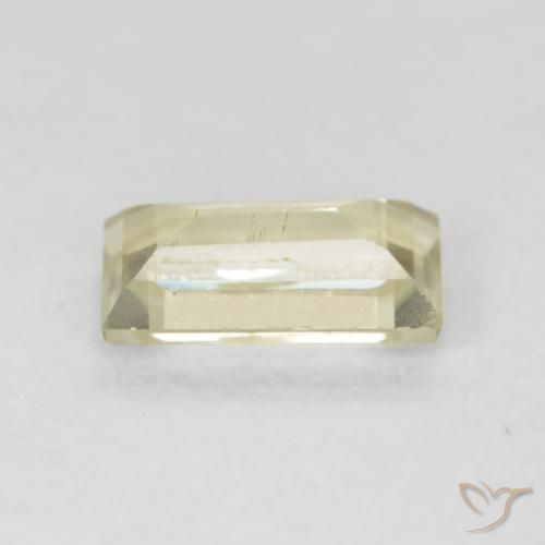 Diaspore Couleur Changeant Jaune clair naturelle Baquette, 0.53 ct, VS