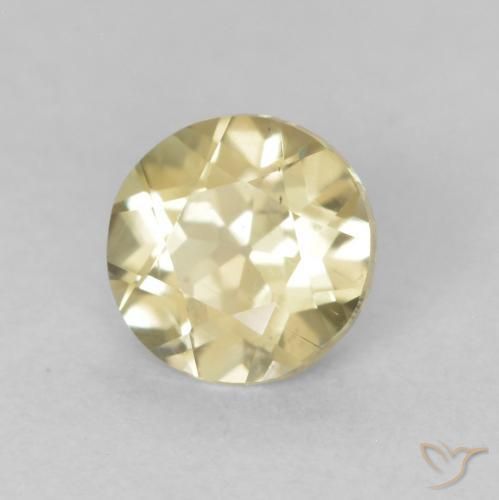 Diaspore Couleur Changeant Jaune clair naturelle Tour, 0.57 ct, VS